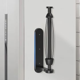 Magnetic Paper Towel Holder, One-Handed Tear, Adhesive, Black, Paper Towel Holder Wall Mount with Ratchet Mechanism for Refrigerator, Camper, Gar