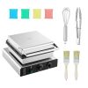 Electric Donut Maker, 2000W Commercial Doughnut Machine with Non-stick Surface, 9 Holes Double-Sided Heating Waffle Machine Makes 9 Doughnuts